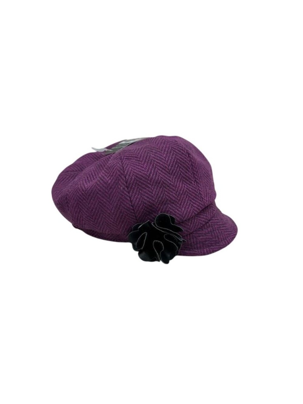 Mucros Weavers Newsboy Tweed Herringbone Wool Cap Hat Made In Ireland Womens NEW